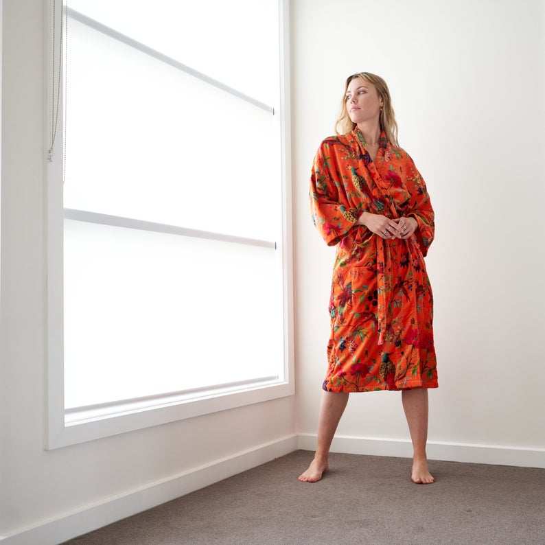 Frida | Floral Velvet Kimono™